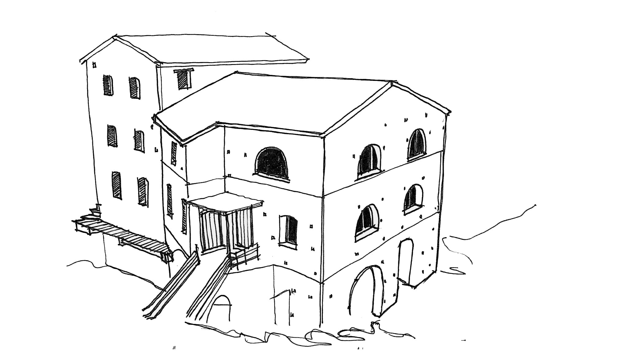 Croquis, Habiter le moulin